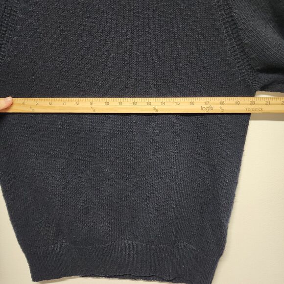 J.Crew Crewneck Pullover Sweater Size M Dark Blue 100% Cotton Preppy Classic Dad - Picture 10 of 12